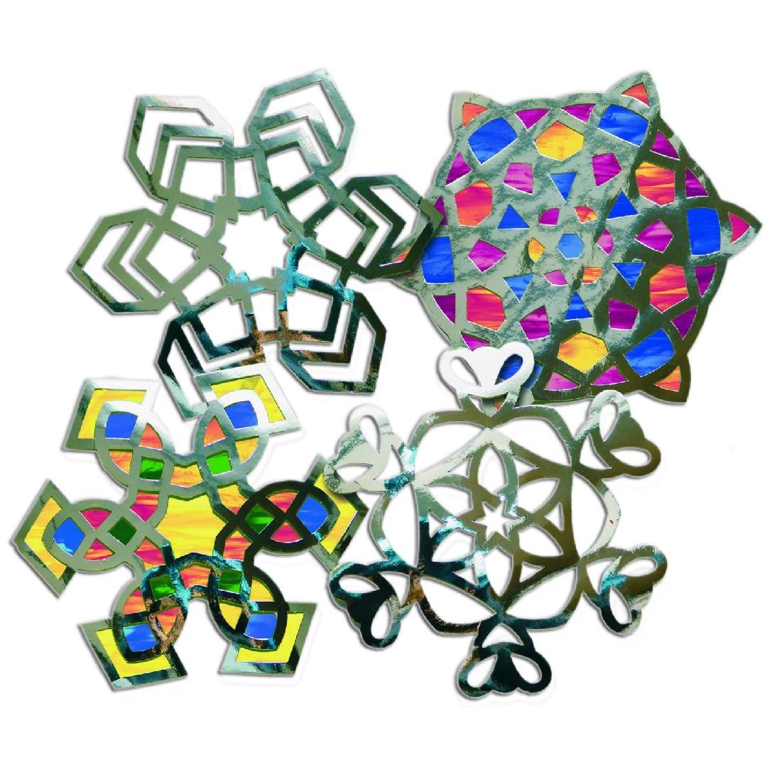 Snowflake Stained Glass Frames (24pcs)