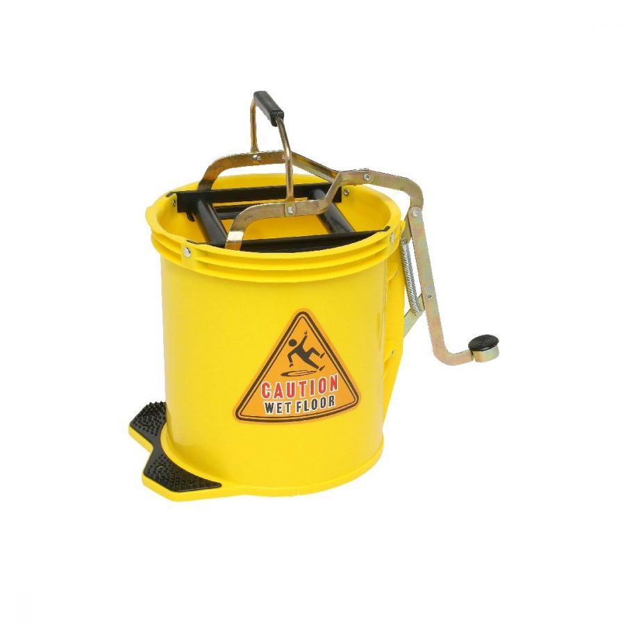 Heavy Duty Mop Wringer Bucket 16L Yellow