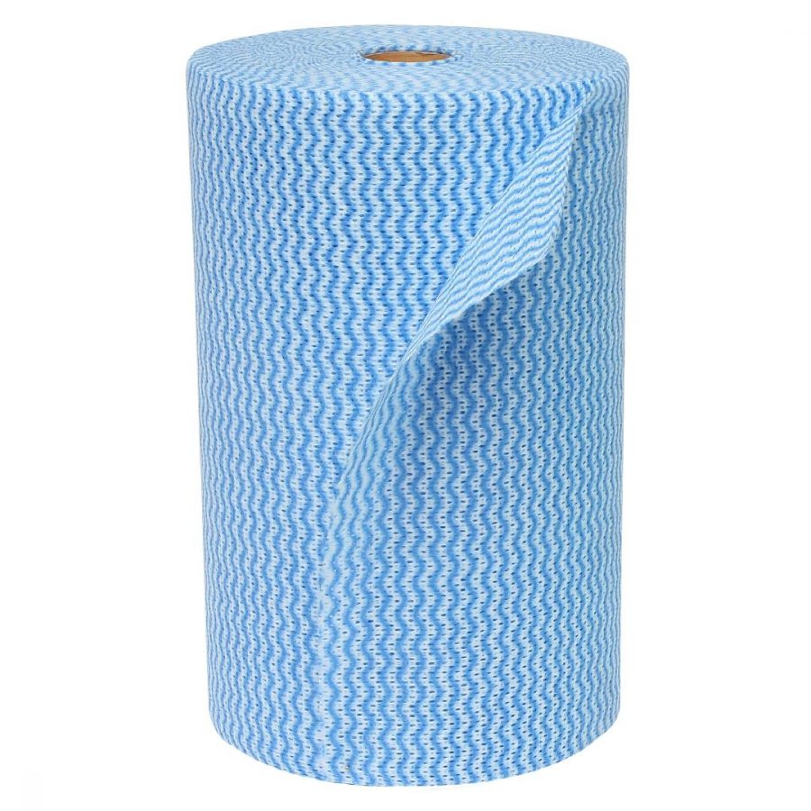 Premium Food-Grade Cleaning Wipes Roll Blue