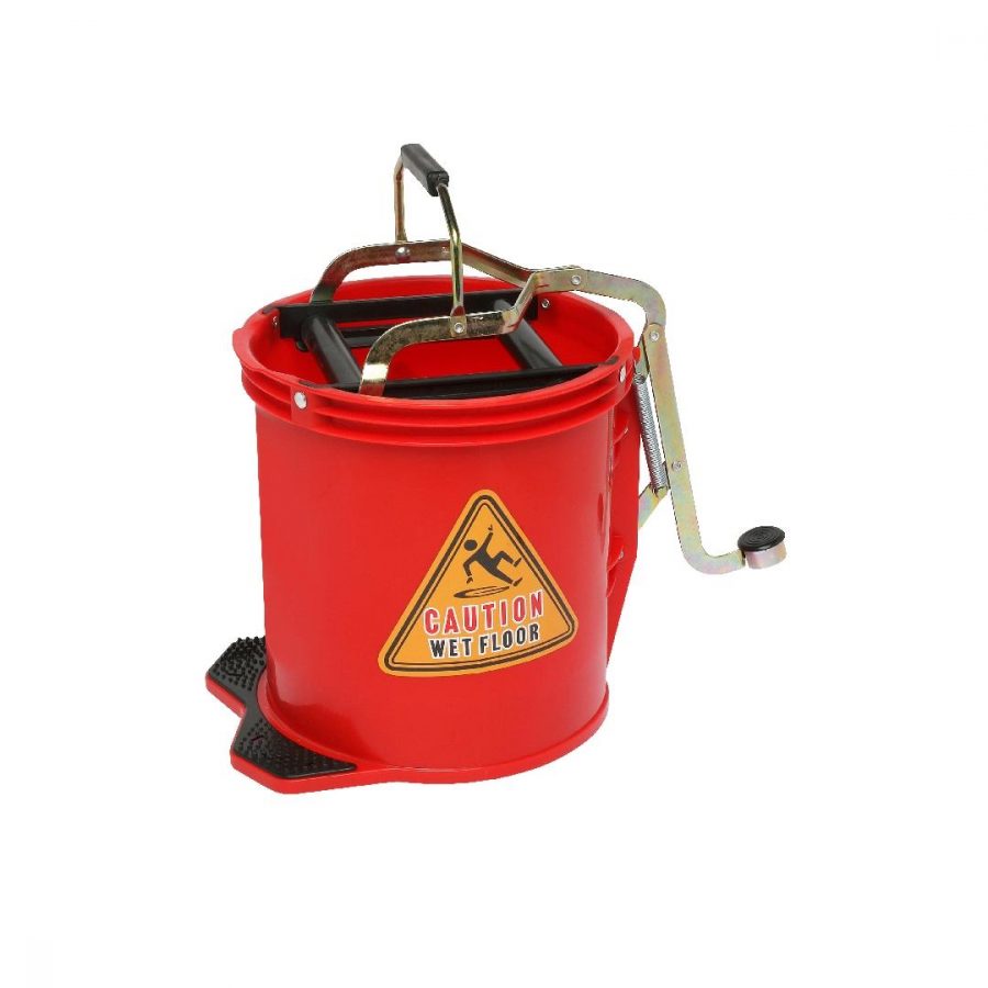 Heavy Duty Mop Wringer Bucket 16L Red