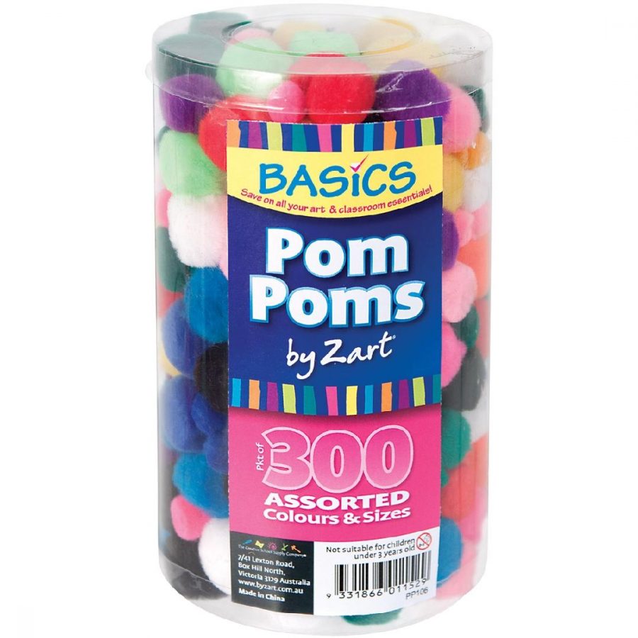 Assorted Pom Poms (300pcs)