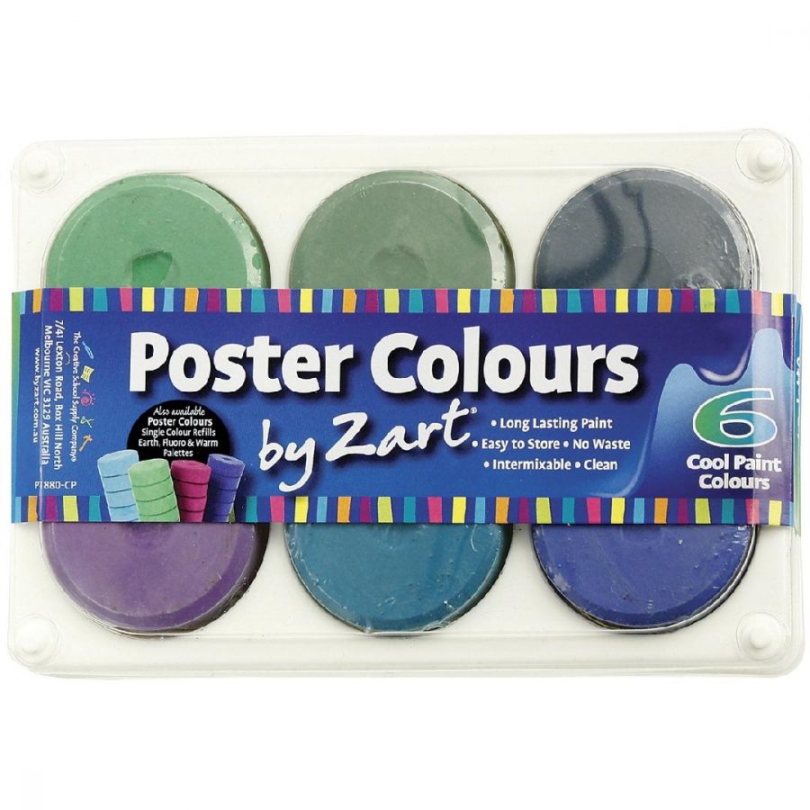 Paint Palettes - Cool Colour (6pcs)