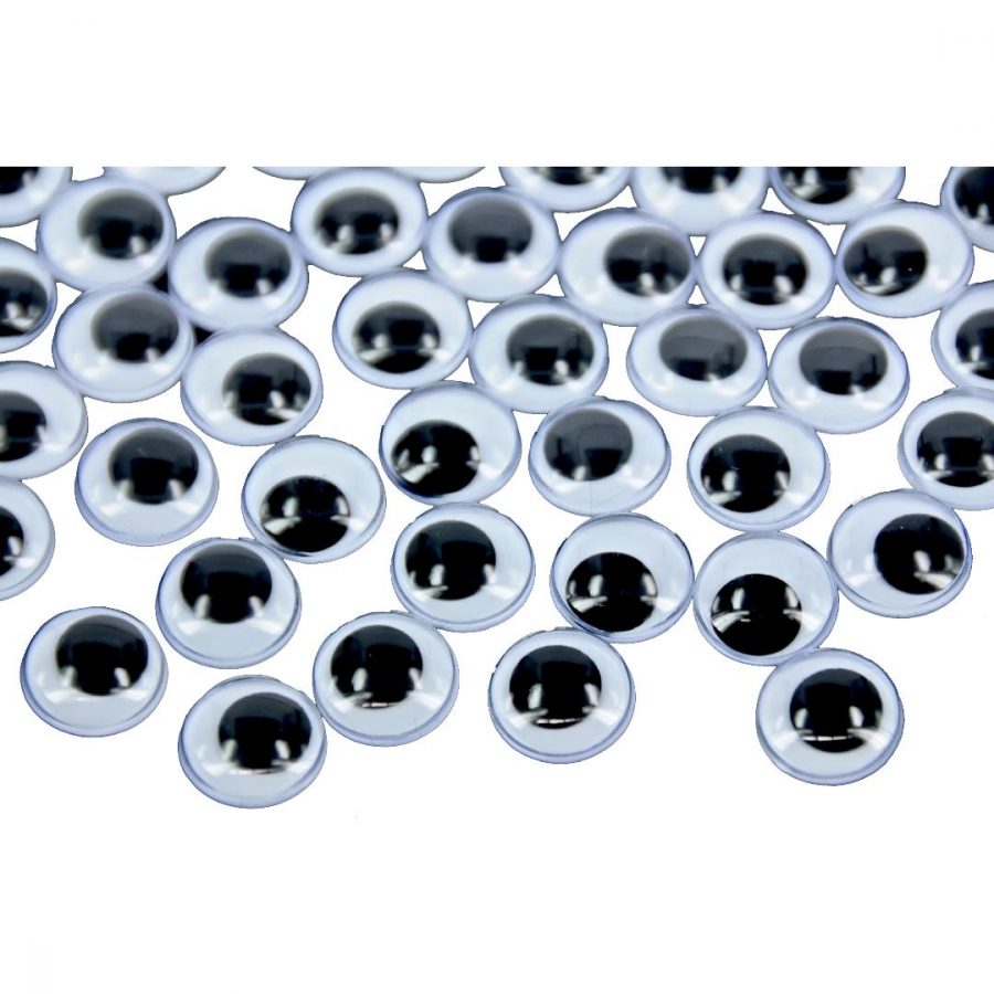 Adhesive Joggle Eyes 15mm (100pcs)