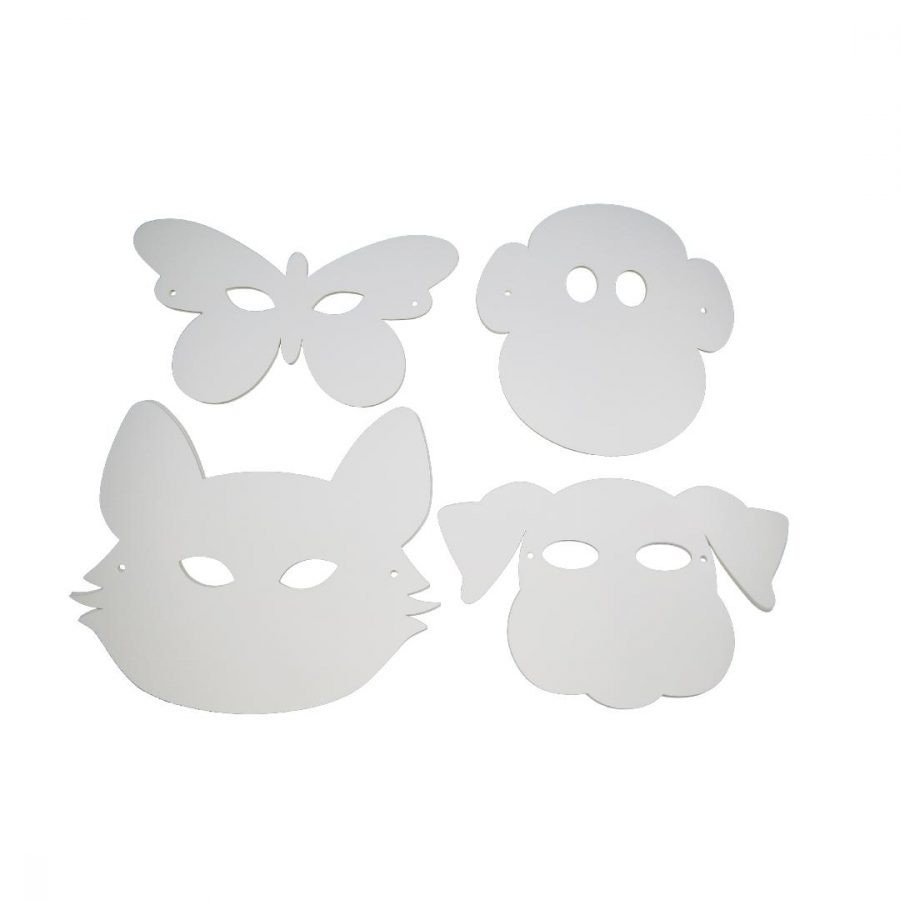 Paper Animal Masks with Elastic (30pcs)