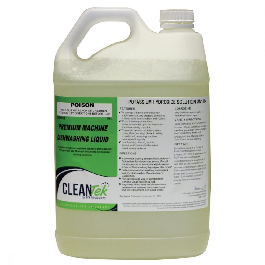 CleanTek Premium Dishwashing Liquid (5L)