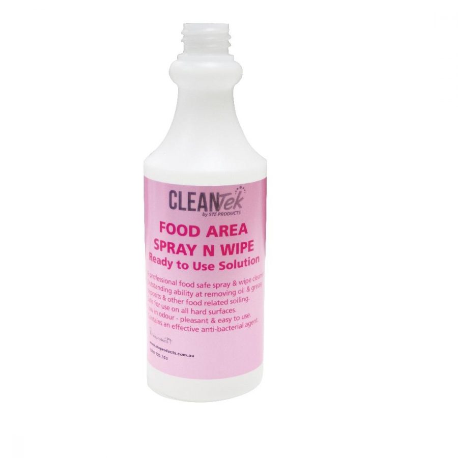 CleanTek Food Area Spray & Wipe Sprayer Bottle Only