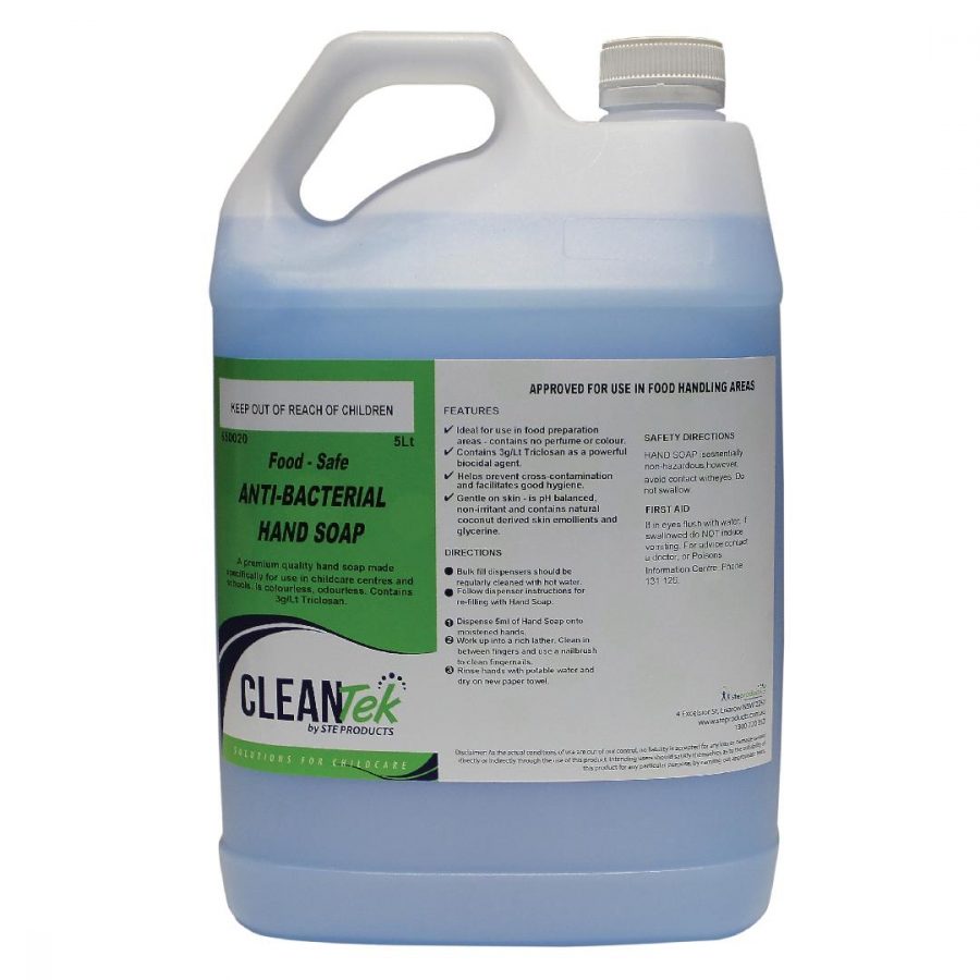 CleanTek Food Safe Antibacterial Hand Soap (5L)