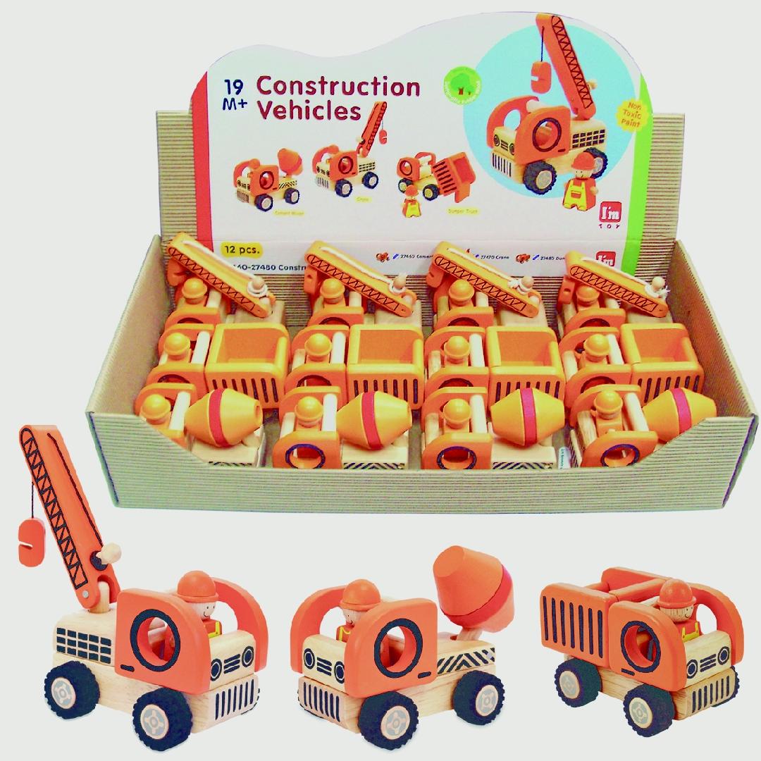 Premium Construction Vehicles Set of 12