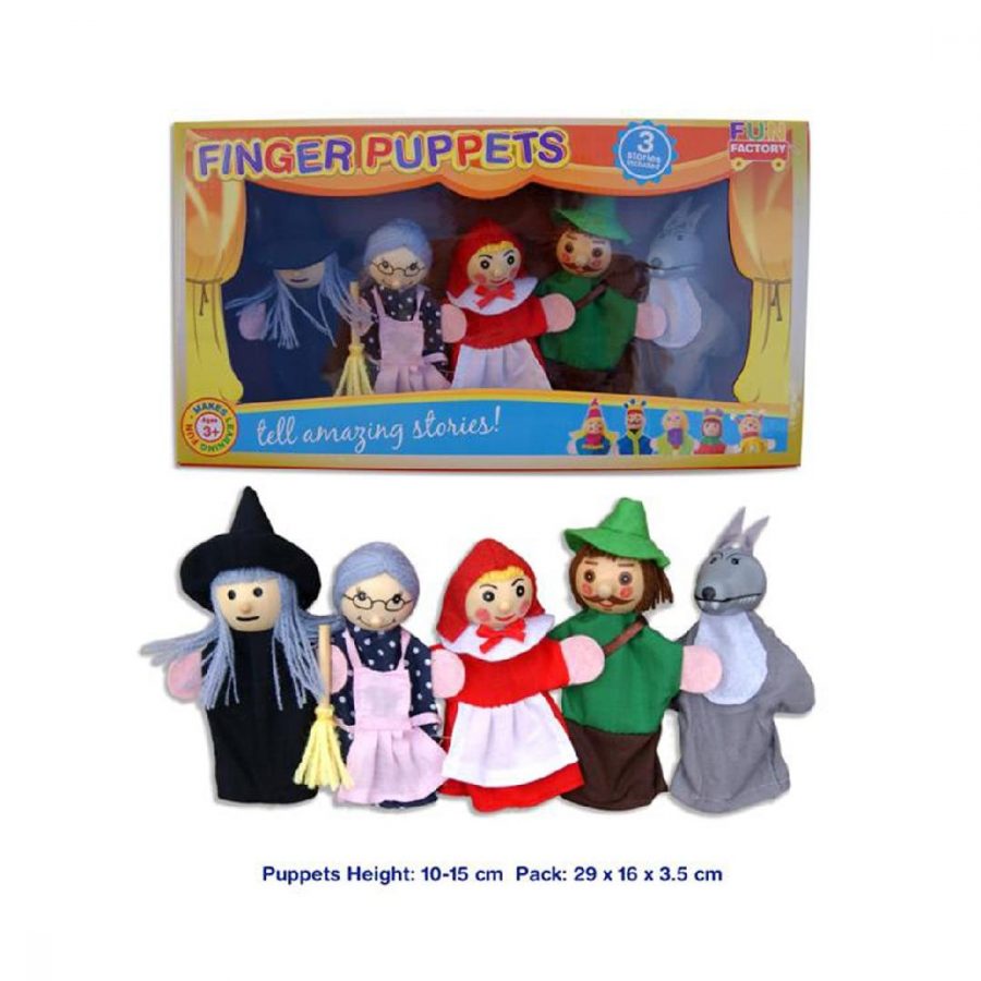 Little Red Riding Hood Puppets with Storybook (6pcs)
