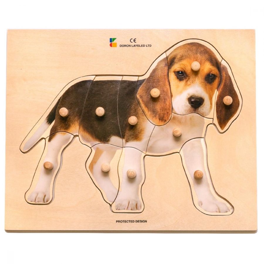 Real Puppy Peg Puzzle