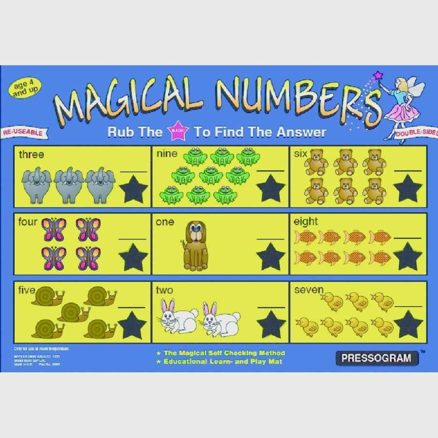 Magical Numbers Pressogram (1pc)