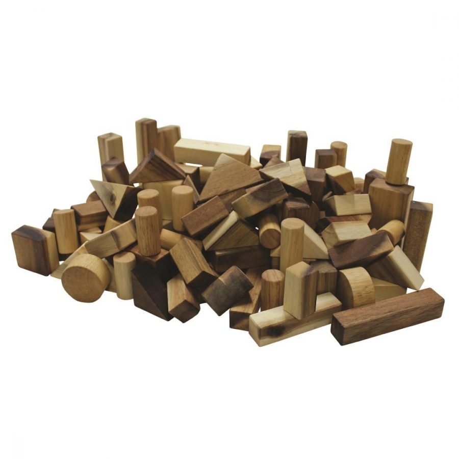 Real Natural Wood Project Block Set (117pcs)