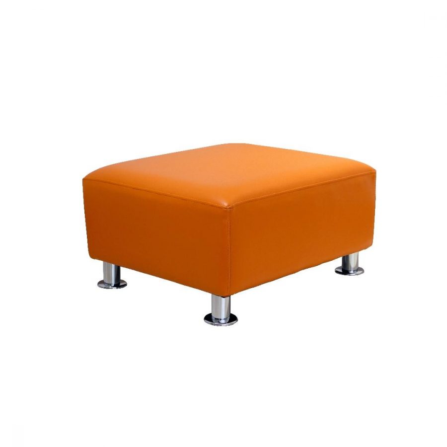 Modern Sofa Single Ottoman Tangerine