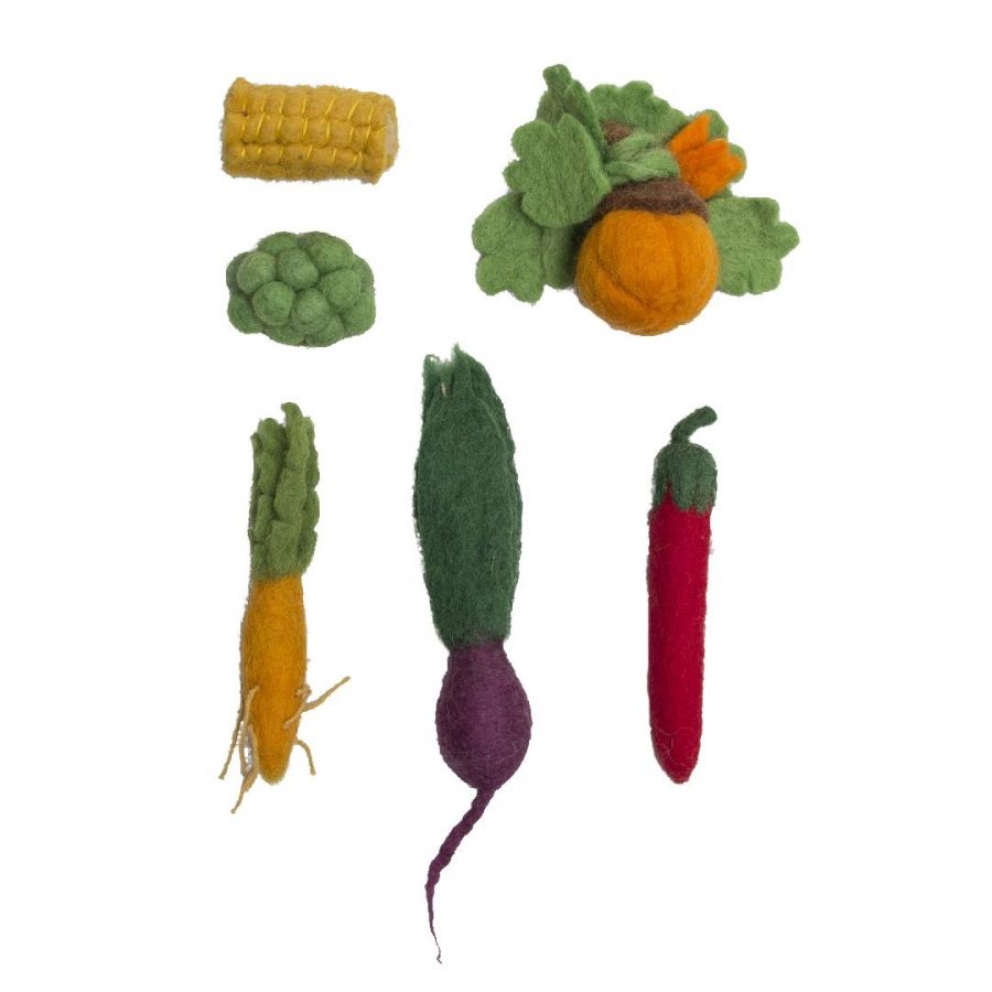 Mini Felt Vegetable Set (6pcs)