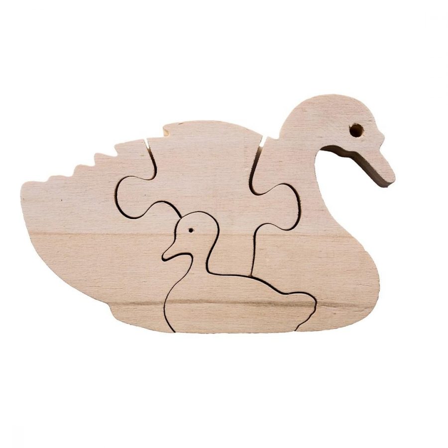 Wooden Swan Baby Puzzle