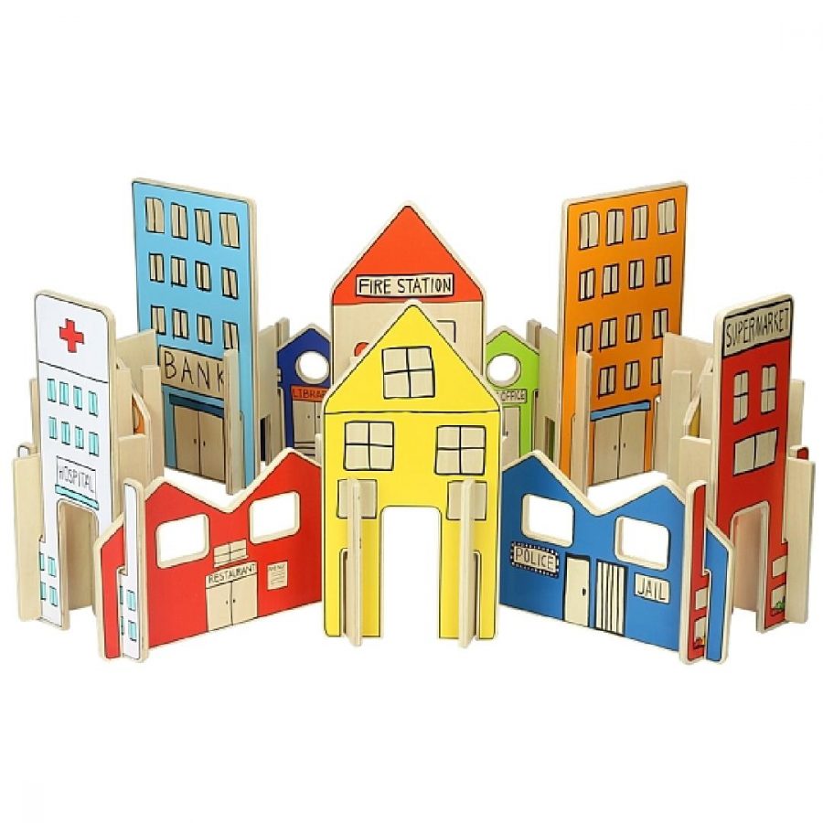 The Happy Architect Town Playset (26pcs)