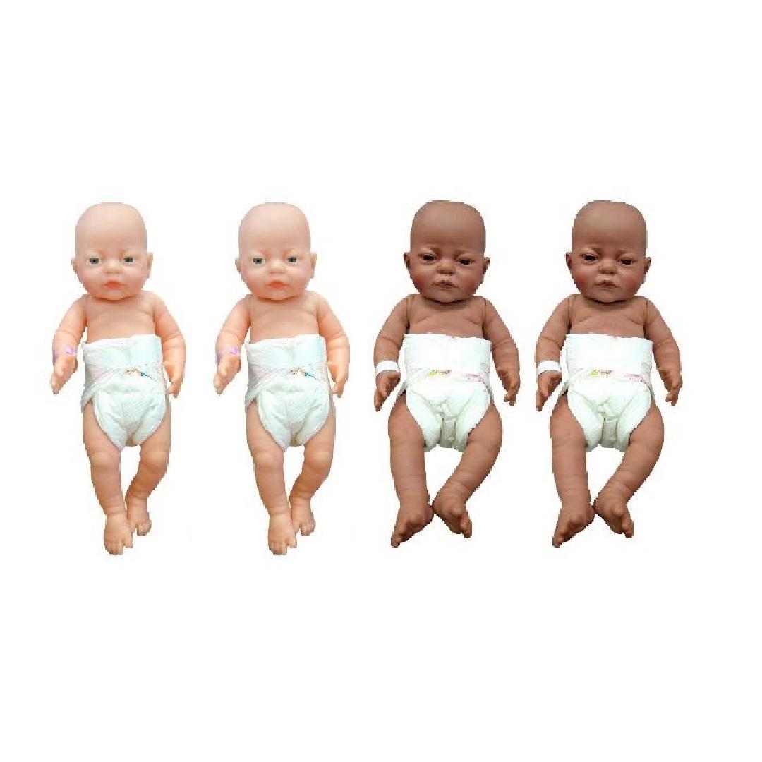 Caucasian & Ethnic Baby Doll Set (4pcs)