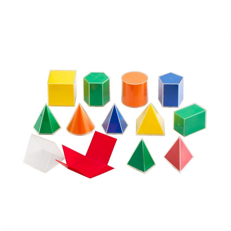Folding 2D-3D Geometric Shapes (Pack of 12)