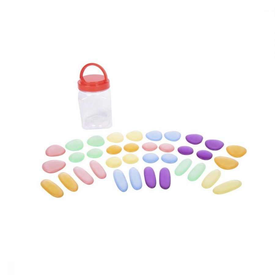 Clear Rainbow Pebbles Set (36pcs)