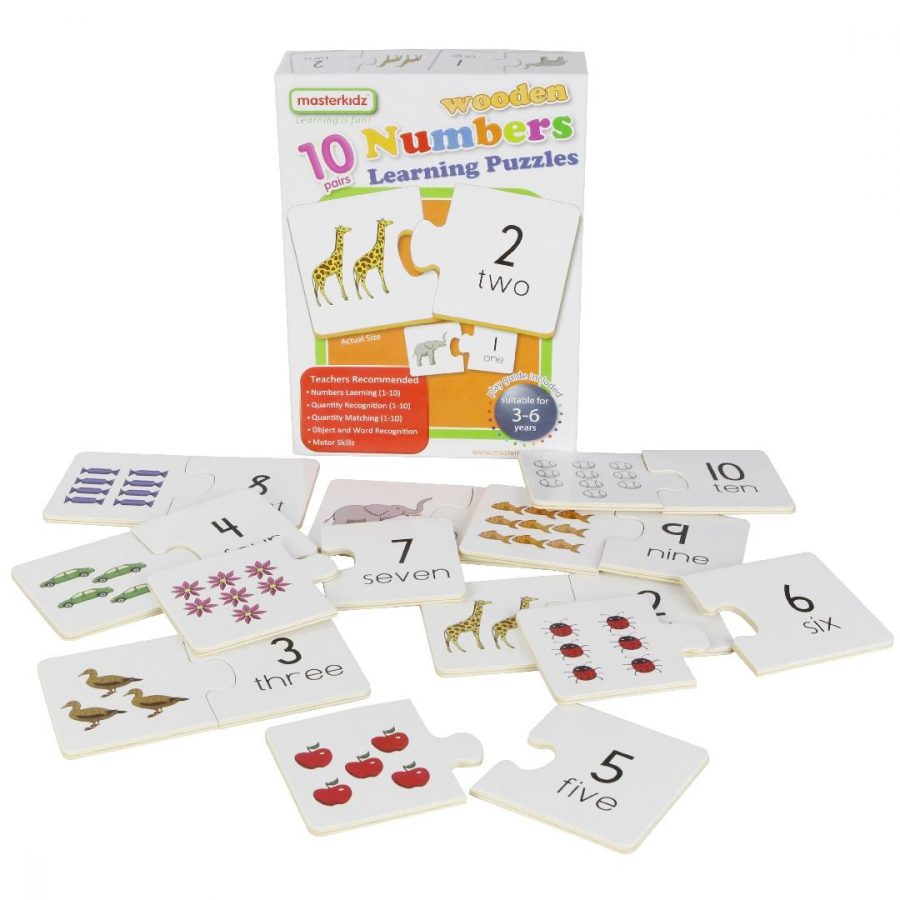 Number Matching Puzzles (Set of 10)