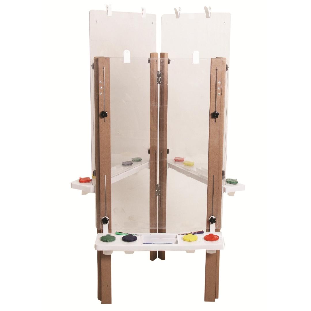 Outdoor Triple Easel Clear