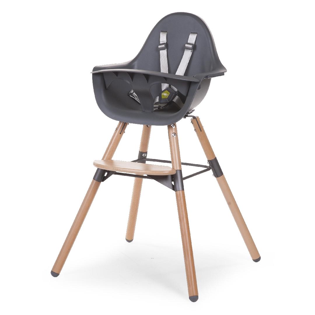 Bjorg Highchair with Tray Graphite