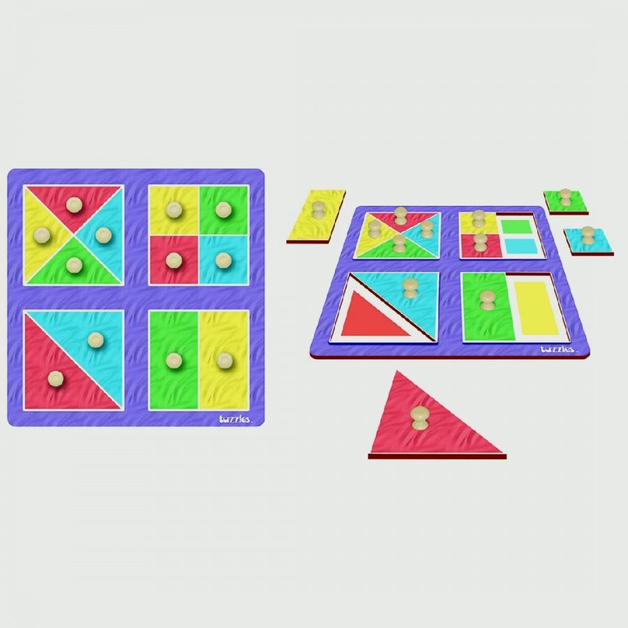Colour Match Shapes Peg Puzzle