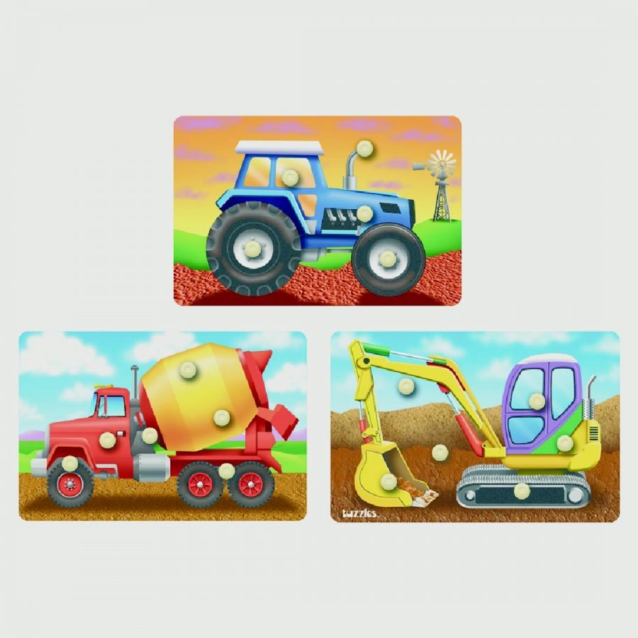 Construction Vehicle Puzzles (Set of 3)