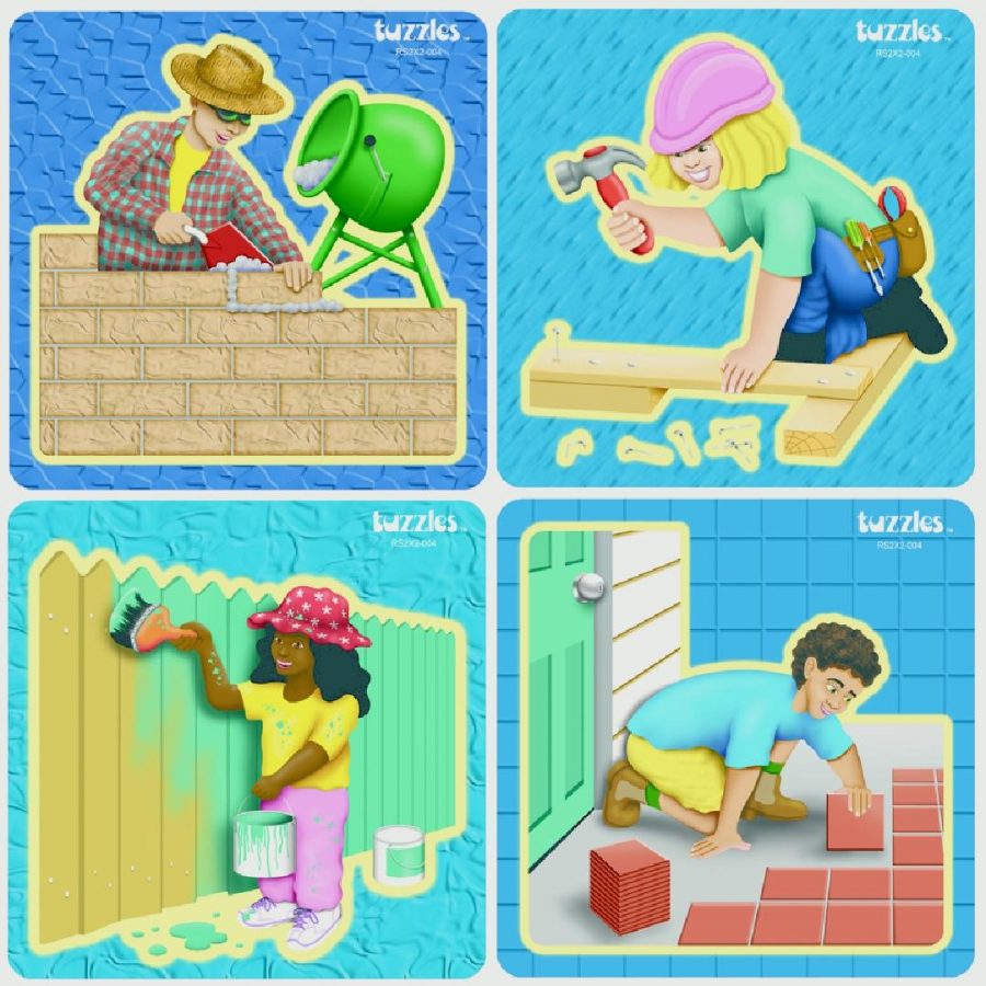 Builders Puzzle Set (Set of 4)