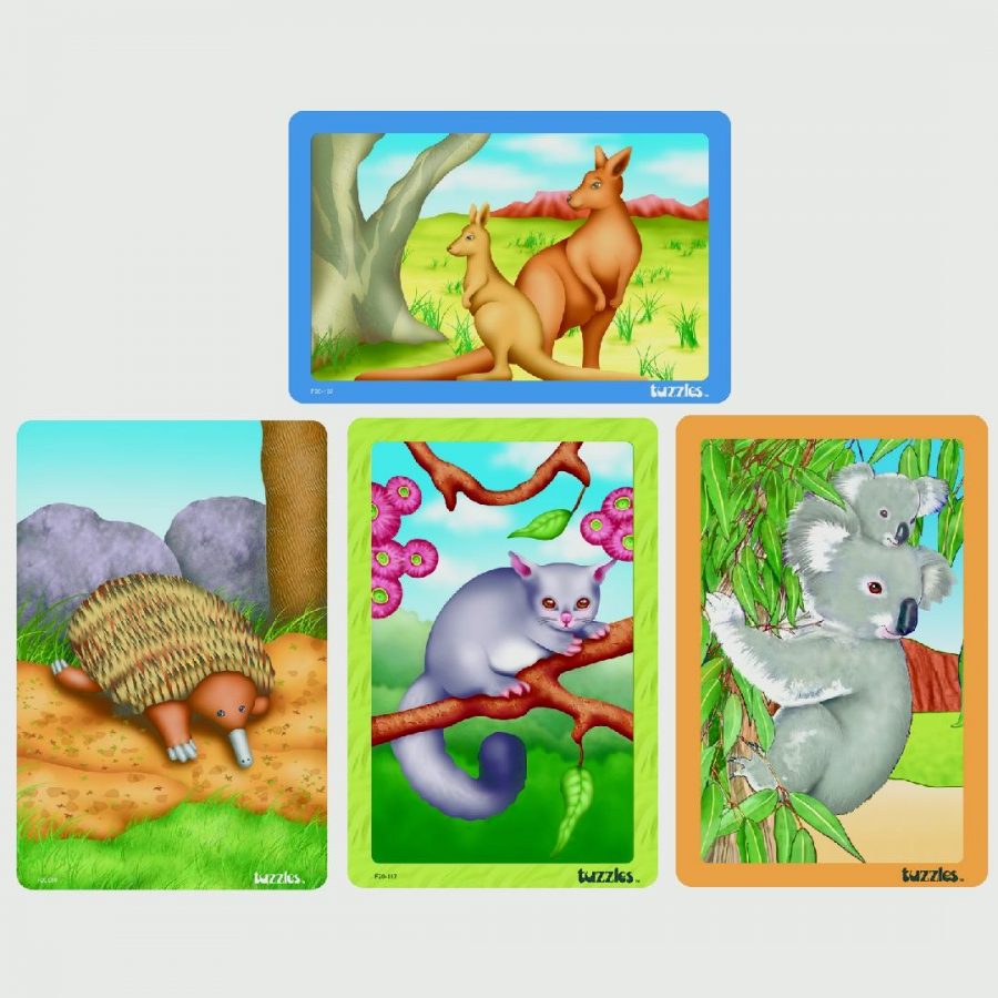 Native Australian Animals Puzzles (Set of 4)