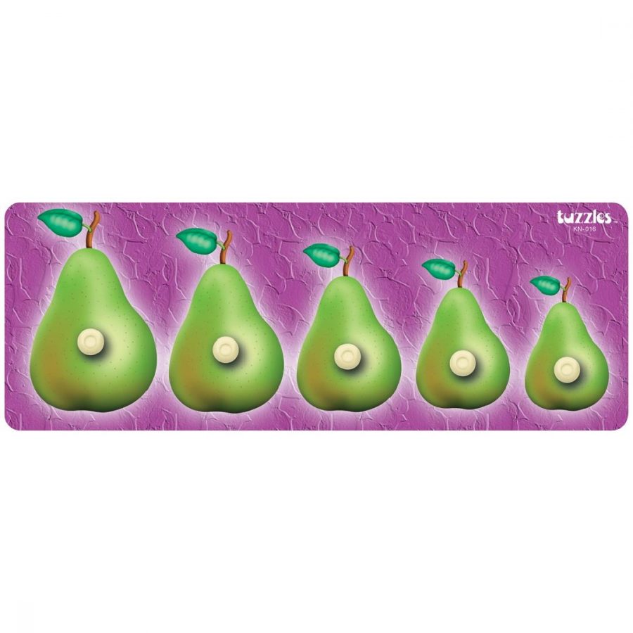 Pear Sequence Peg Puzzle (5pcs)