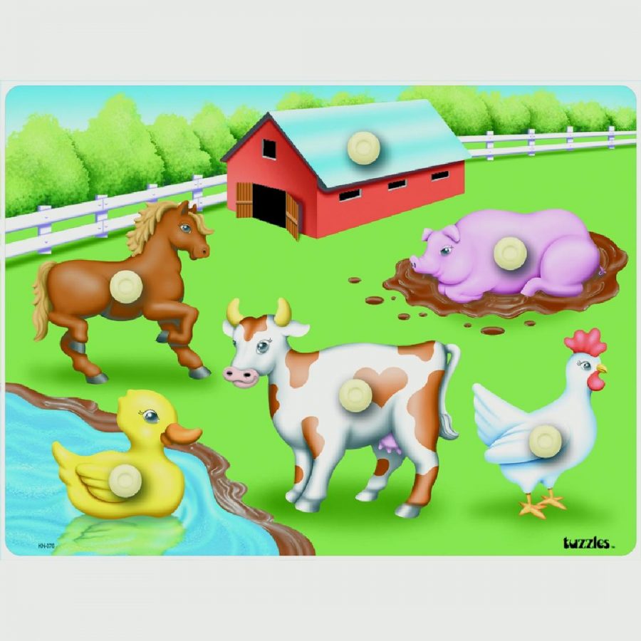 Farm Peg Puzzle (6pcs)