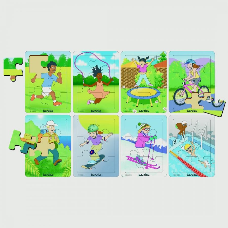 Fit & Healthy Activities Puzzles (Set of 8)