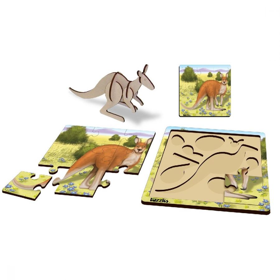 Layered Kangaroo Puzzle (17pcs)