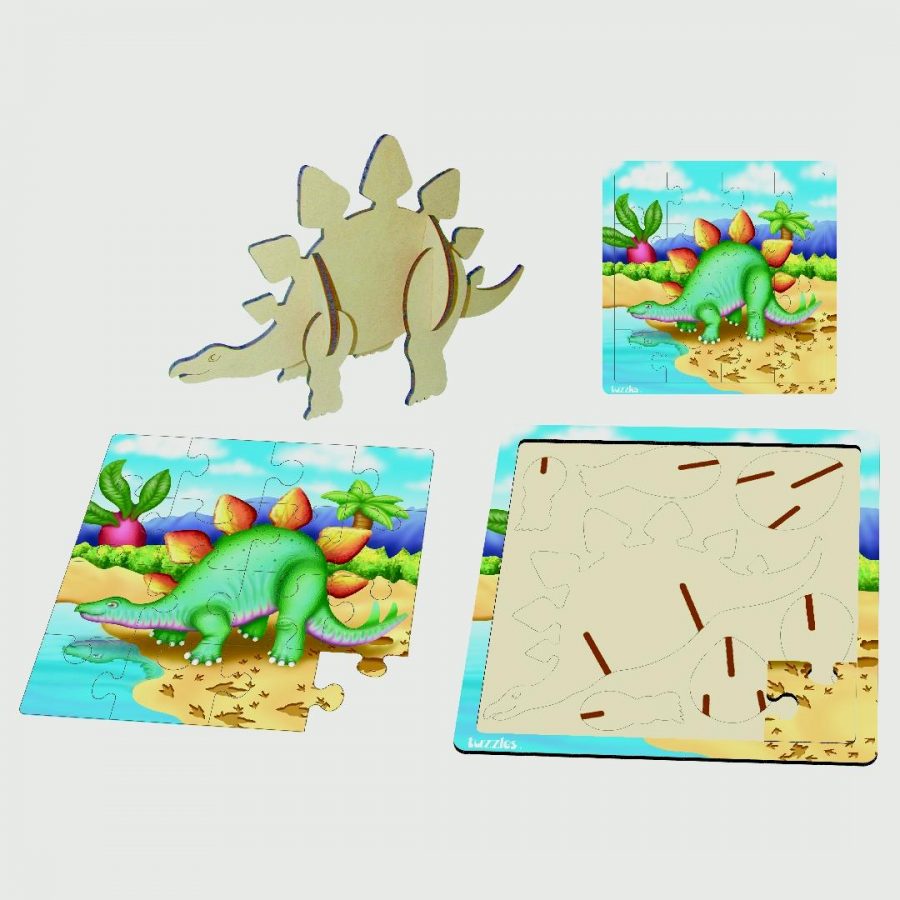 Layered Stegosaurus Puzzle (17pcs)