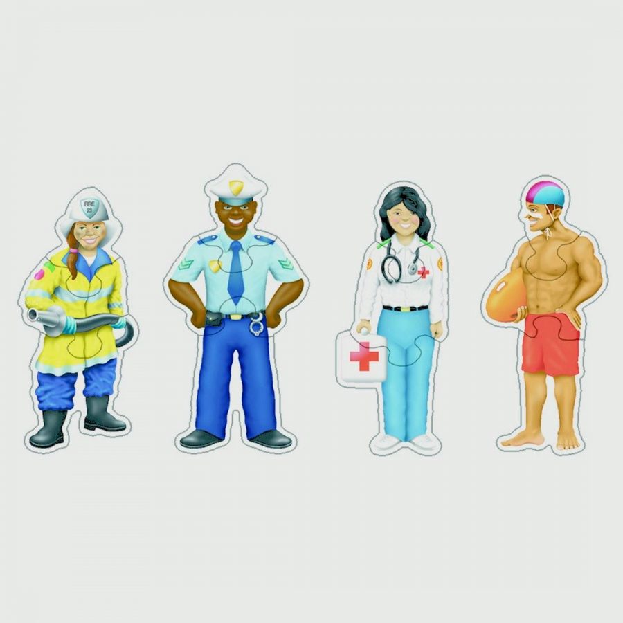 People Who Help Table Puzzles (Set of 4)