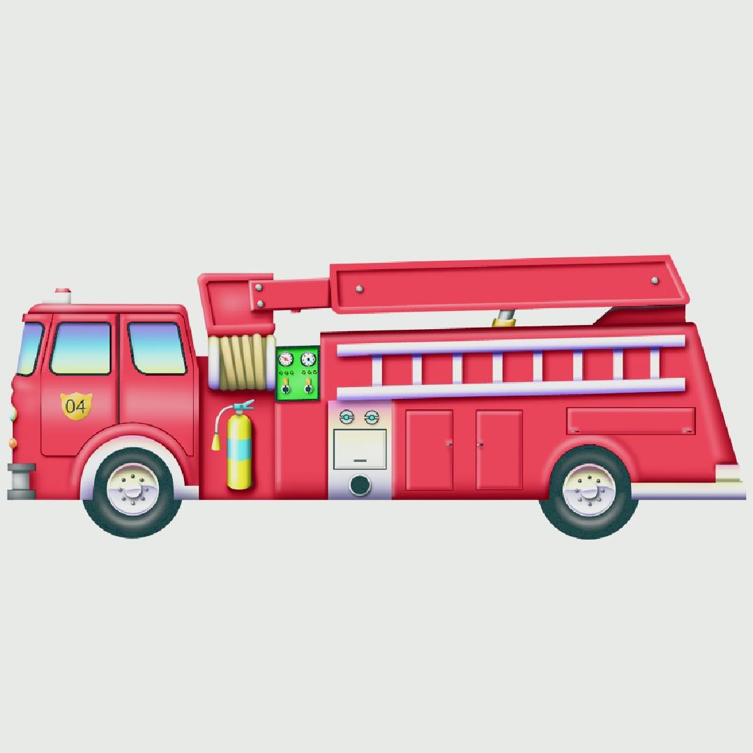 Fire Engine Table Puzzle (12pcs)