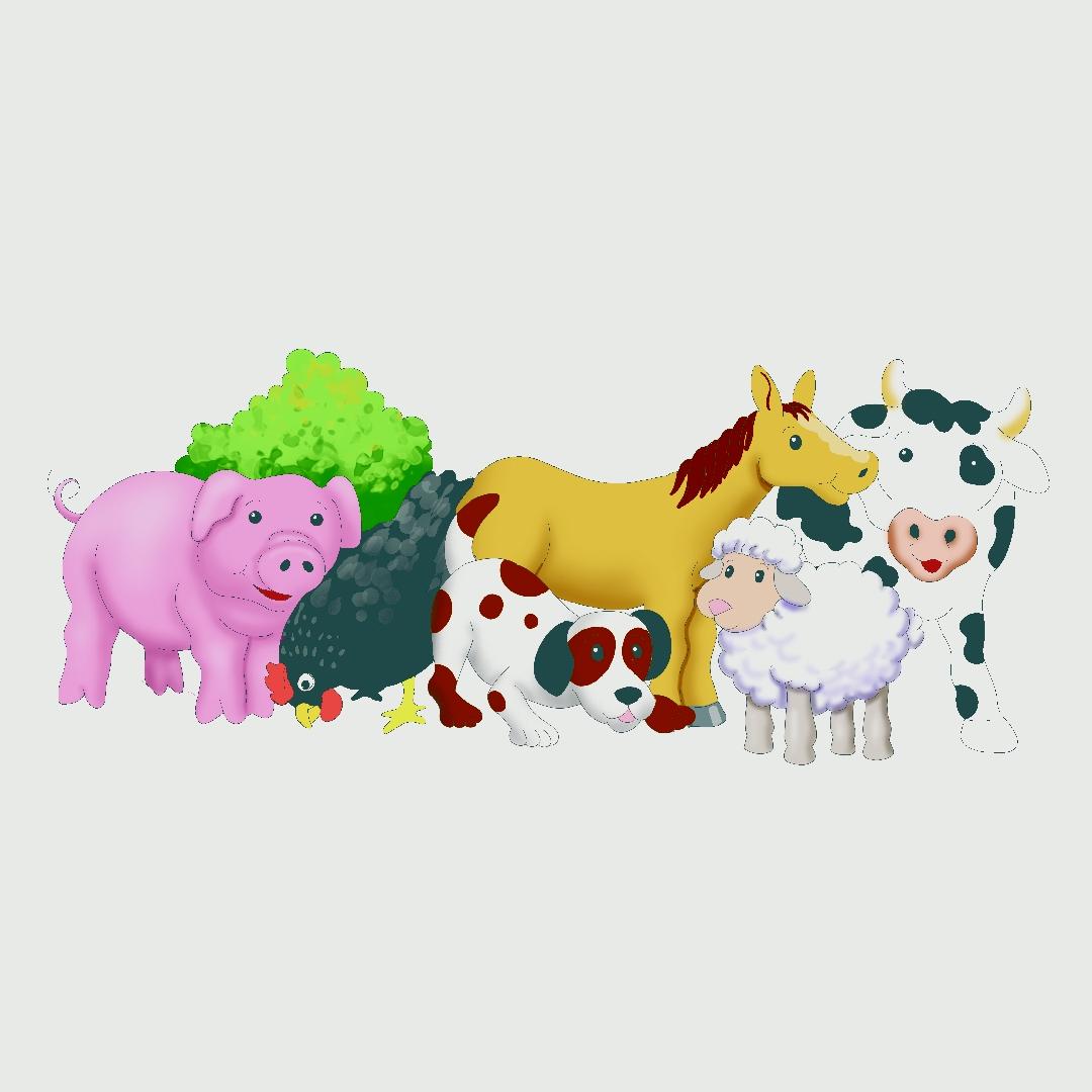 Farm Animals Floor Puzzle (40pcs)