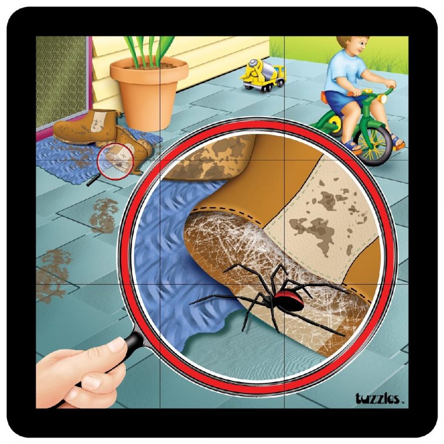 Red Back Spider Grid Puzzle (9pcs)