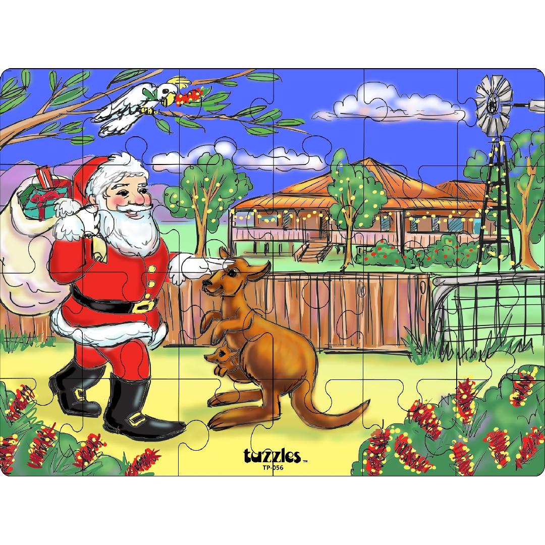 Santa in the Outback Puzzle (24pcs)