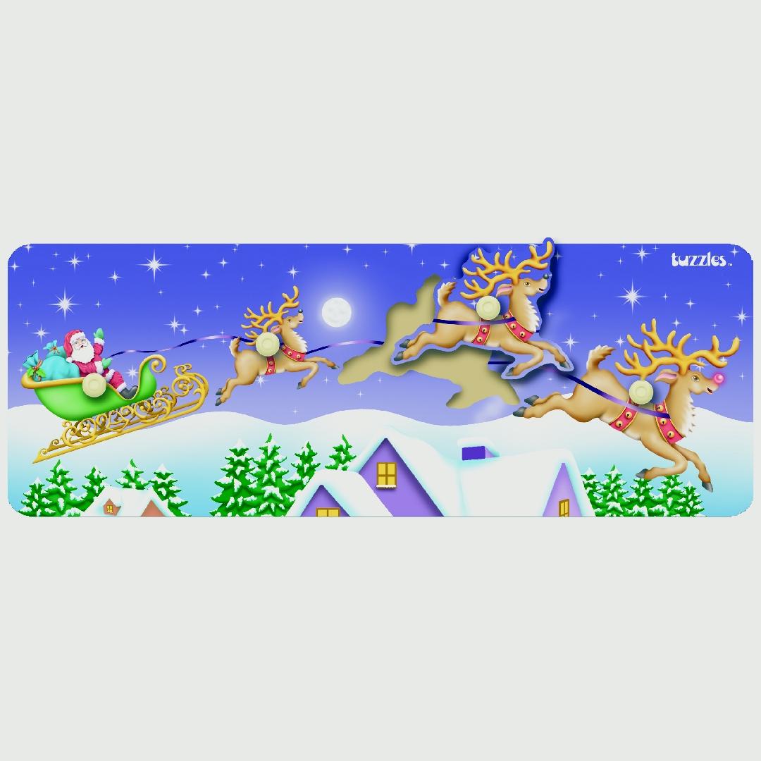 Santa and Reindeer Sequencing Puzzle