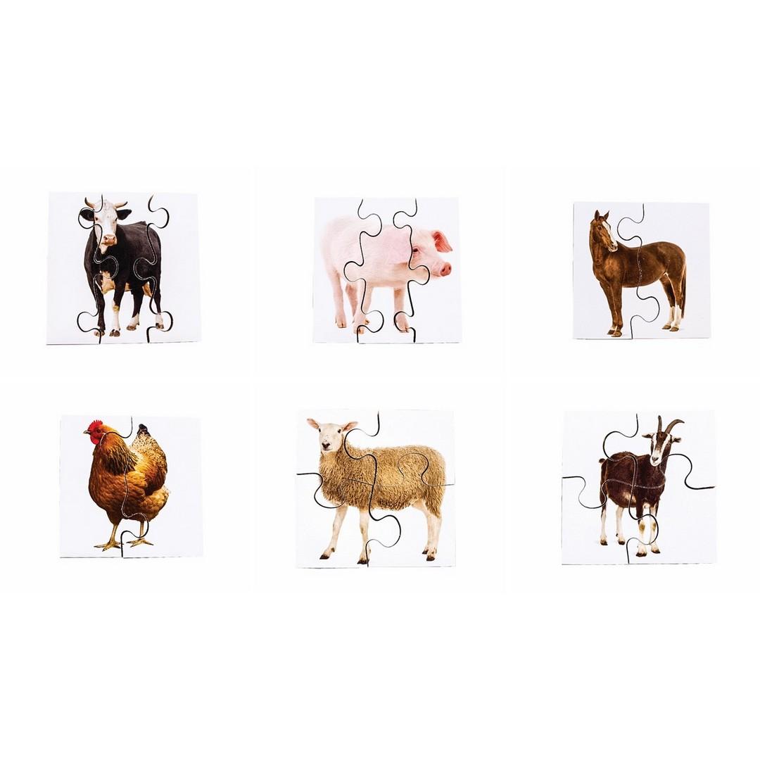 Real Life Farm Animals First Puzzles (6 puzzles)