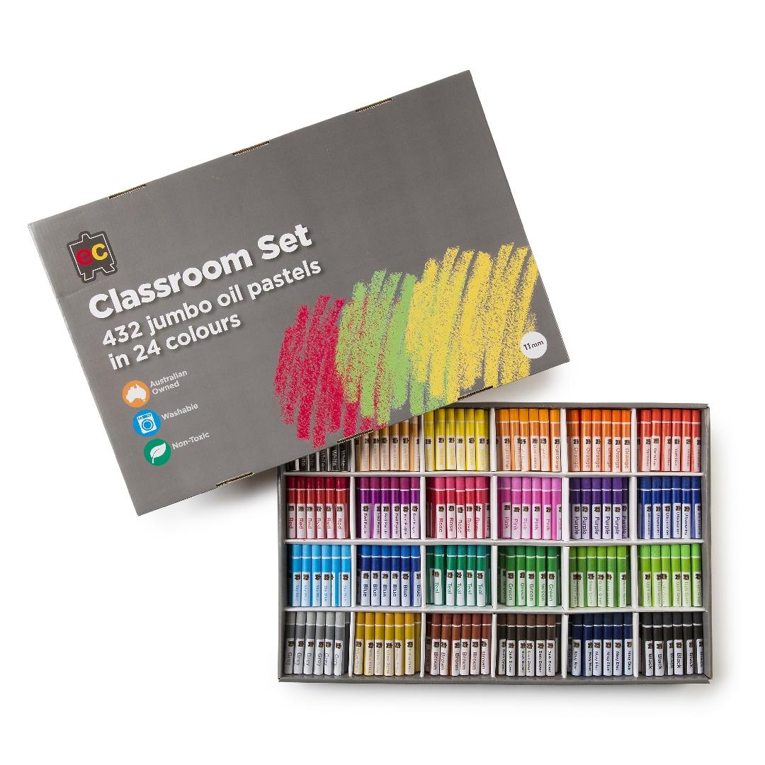 Jumbo Oil Pastels Classroom Set (432pcs)