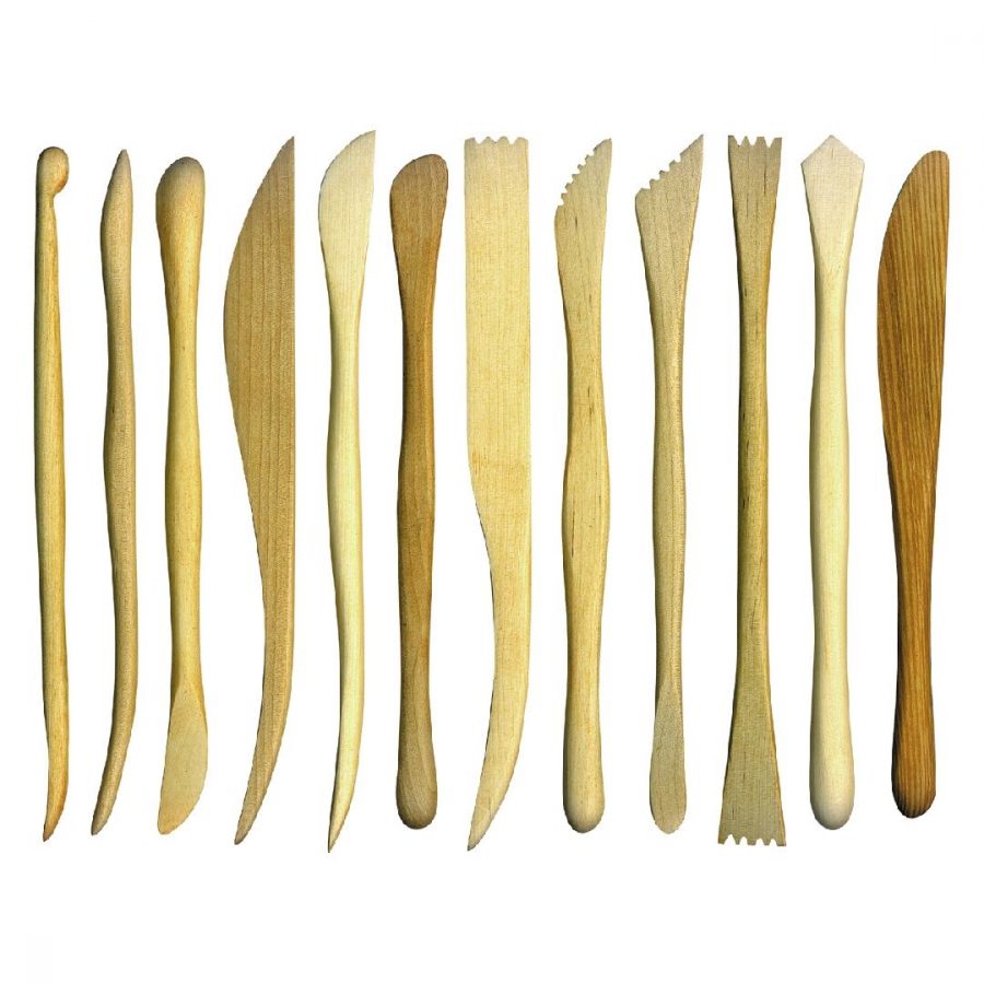 Boxwood Clay Tools (Set of 12)