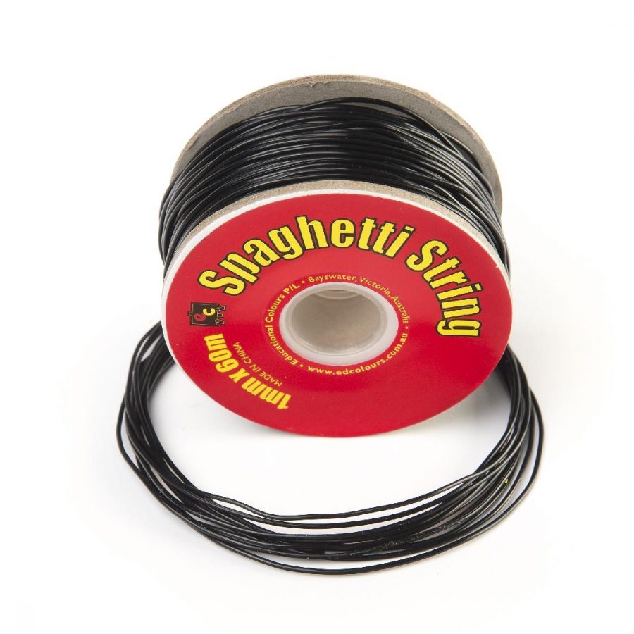 Spaghetti String Black (60m)