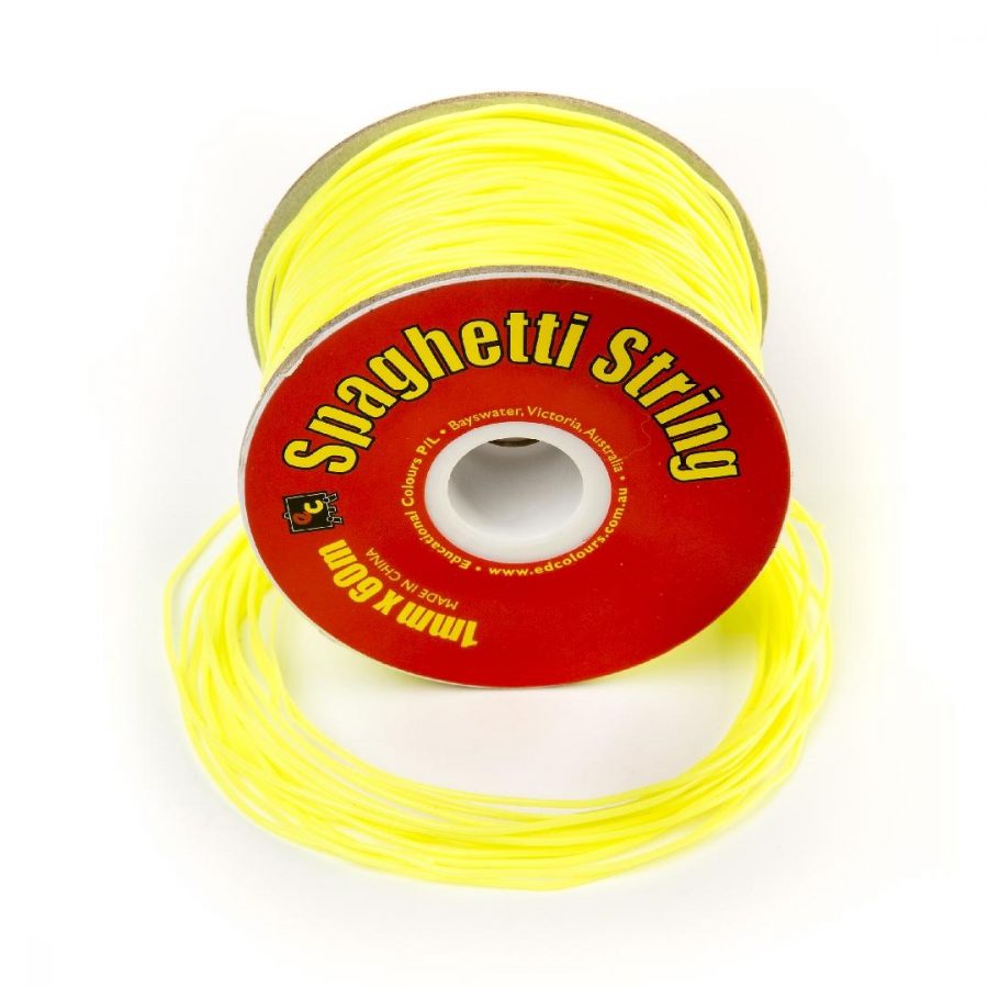 Spaghetti String Fluoro Yellow (60m)
