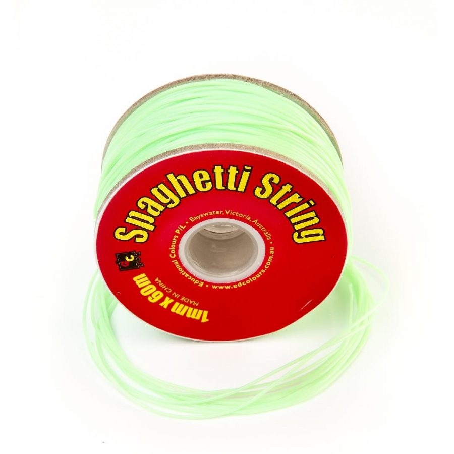 Spaghetti String Pale Green (60m)