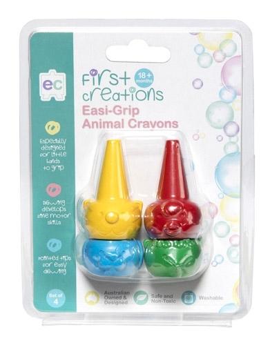 Easi-Grip Animal Crayons (4pcs)