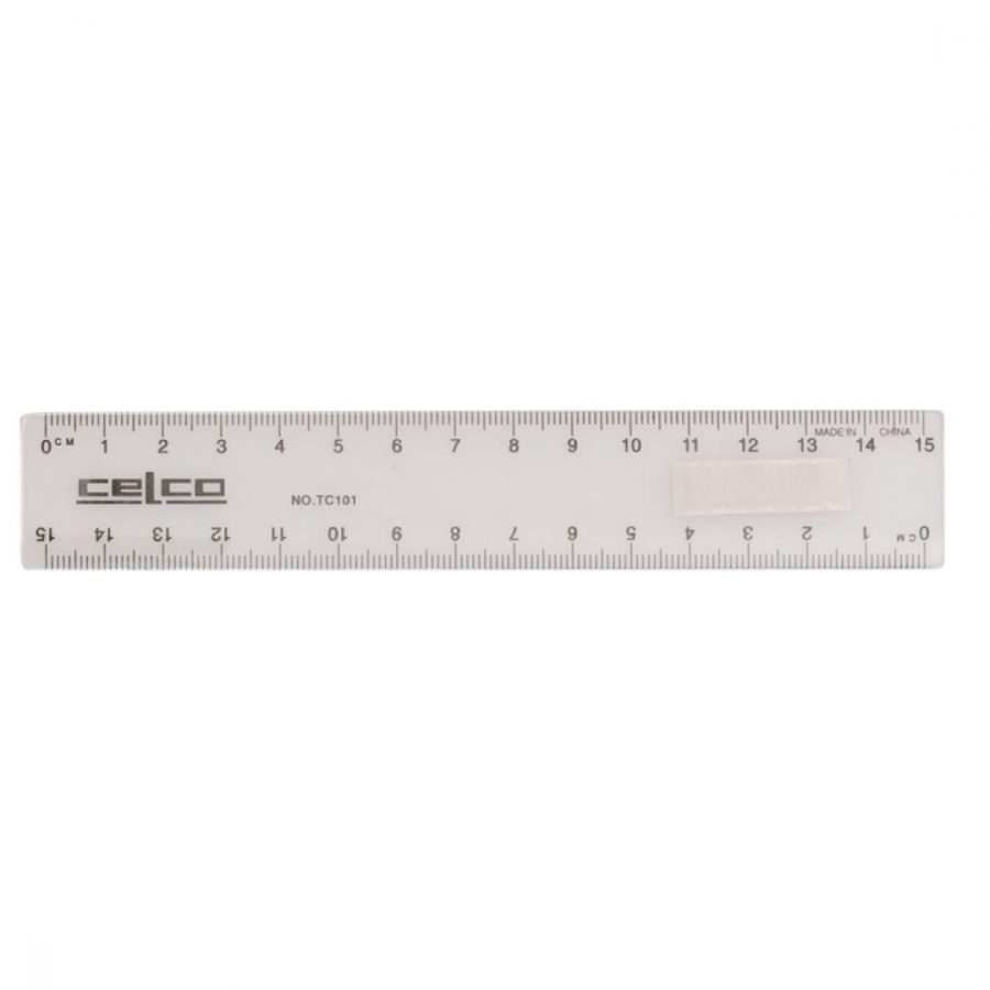 Clear Plastic Rulers 15cm (25pcs)