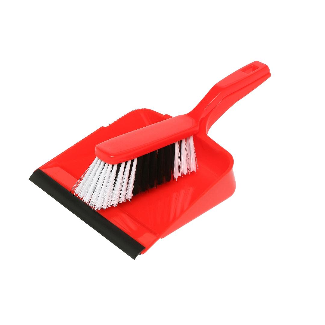 Dustpan & Brush Set Red